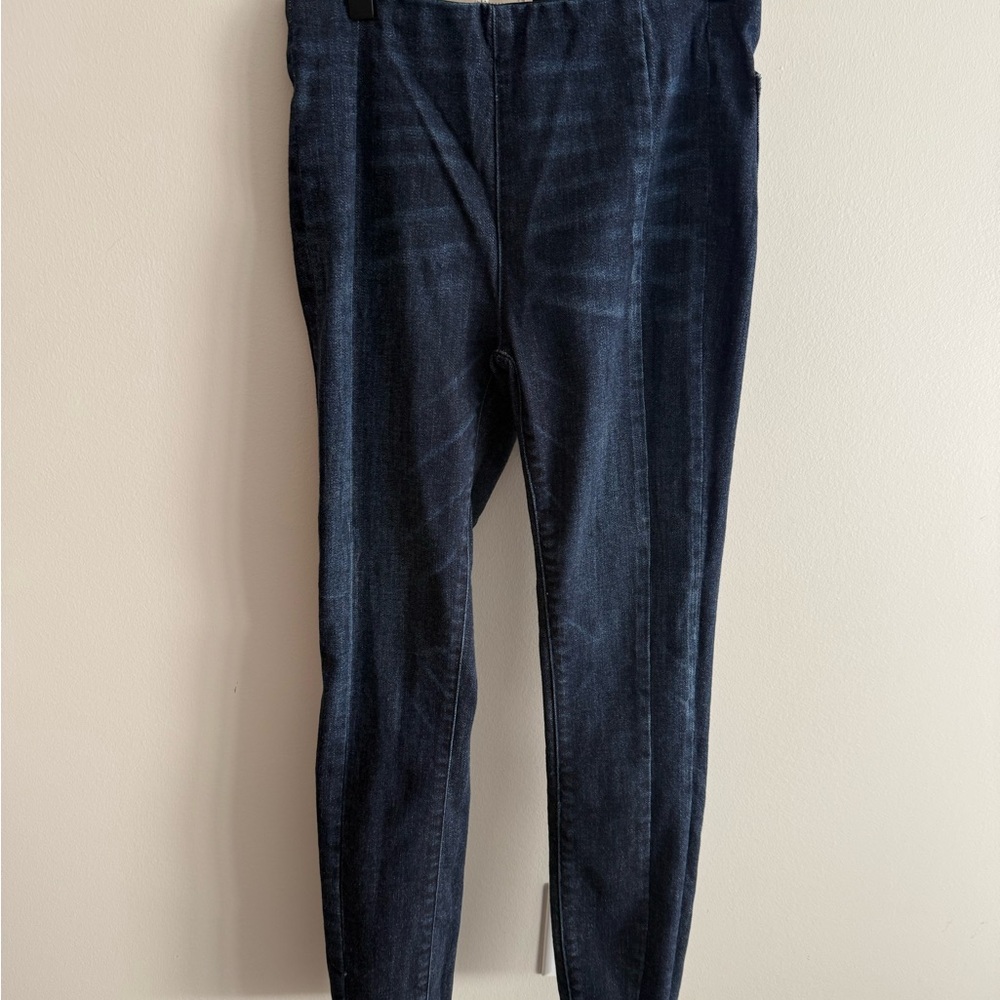 Pilcro High-Rise Denim Leggings in‎ Deep Indigo